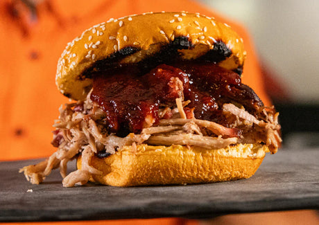 Hamburguesa de cerdo desmenuzada