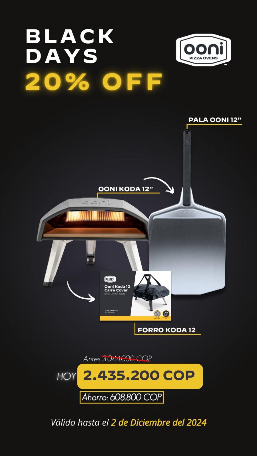 Combo Horno Ooni Koda 12