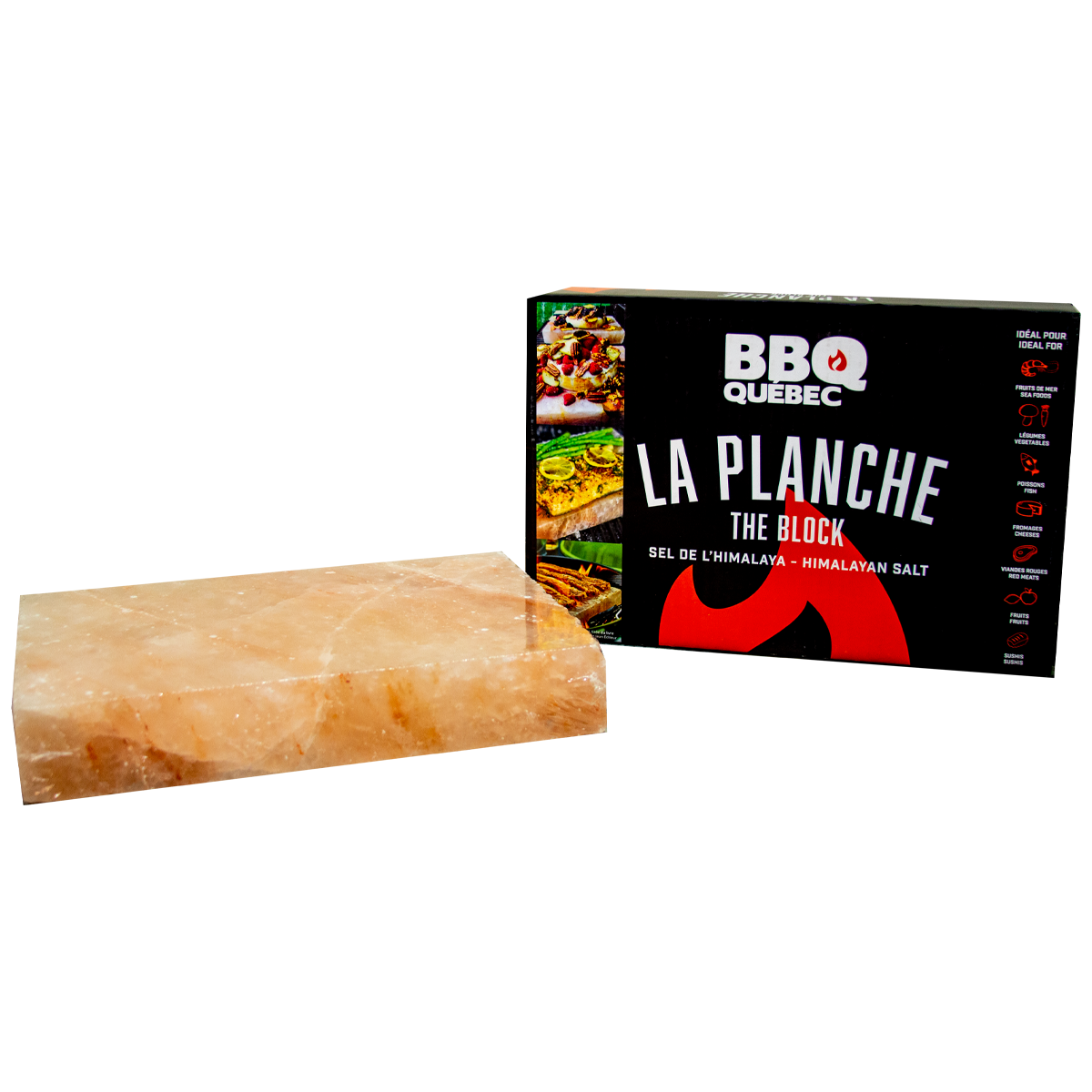 La planche de sel rose de l’Himalaya BBQ Québec par BBQ Québec vendu par BBQQUEBEC.com