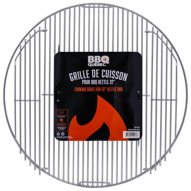 Grille en acier inoxydable 304 pour Kettle 22" par BBQ Québec vendu par BBQQUEBEC.com
